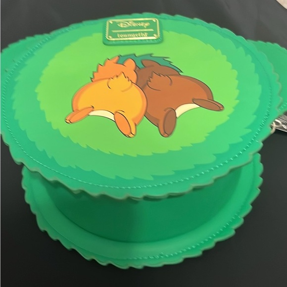 Disney Green Backpack with Red Bow and Colorful Accents - Picture 8 of 8